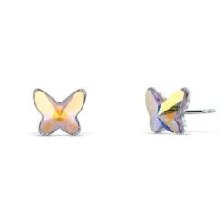 Boucles D’oreilles Papillon Irisé Cristaux Swarovski®