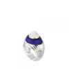 Bague Charmante Argent Lalique -Magasin De Verrerie À Domicile Bague charmante cabochon Lalique argent