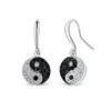 Boucles D’oreilles Ying Yang Cristaux Swarovski® -Magasin De Verrerie À Domicile Boucles oreilles Ying Yang cristaux Swarovski