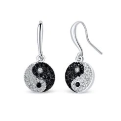 Boucles D’oreilles Ying Yang Cristaux Swarovski®