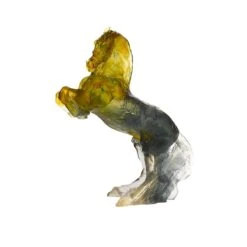 Balthazar Ambre Gris Cheval Daum -Magasin De Verrerie À Domicile Cheval Balthazar Daum