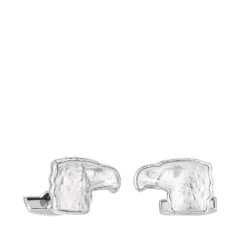 Boutons Manchettes Aigle Lalique -Magasin De Verrerie À Domicile Eagle mascottes palladium cufflinks Lalique