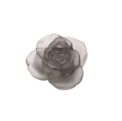 Fleur Grise Rose Passion Daum
