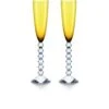 Véga Flutissimo Ambre X2 Baccarat -Magasin De Verrerie À Domicile Flute Vega Baccarat