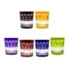 6 Gobelets Cristal Couleur Yvan -Magasin De Verrerie À Domicile Gobelet whisky cristal couleur Yvan