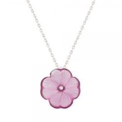 Pendentif Fleur Fuchsia Lalique