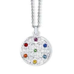 Pendentif Fleur Chakra Cristaux Swarovski®