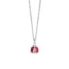Collier Coccinelle Cristaux Swarovski® -Magasin De Verrerie À Domicile Pendentif coccinelle rouge cristaux Swarovski