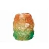 Photophore Rose Passion Vert Orange Daum