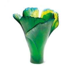 Vase Gm Ginkgo Daum -Magasin De Verrerie À Domicile Vase ginkgo 30cm daum