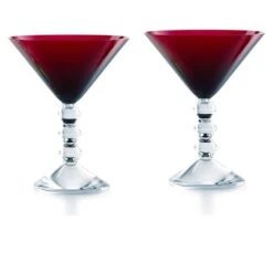 Véga Verre Martini X2 Baccarat -Magasin De Verrerie À Domicile Vega verre rouge Baccarat