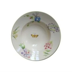 Assiette Creuse Vent De Fleurs Lunéville -Magasin De Verrerie À Domicile assiette creuse vent de fleurs