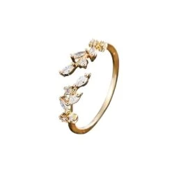Bague Cascade Lumineuse Cristaux
