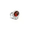 Bague Réglable Médaillon Royal Rouge Rubis