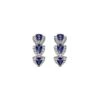 Boucles D’oreilles Cristal Bleu Majesté -Magasin De Verrerie À Domicile boucles oreilles cristal bleu majeste