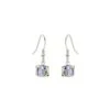Boucles D’oreilles Cristal Carré Irisé 1 Boucles D’oreilles Cristal Carré Irisé -Magasin De Verrerie À Domicile boucles oreilles cube cristal