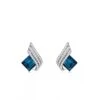 Boucles D’oreilles éclat D’azur -Magasin De Verrerie À Domicile boucles oreilles eclat azur 1