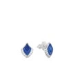 Boucles D’oreilles Pm Paon Lalique -Magasin De Verrerie À Domicile boucles oreilles paon bleu lalique 2