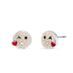 Boucles D’oreilles Smiley « je T’aime »