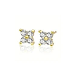 Boucles D’oreilles Trèfle à Quatre Feuilles