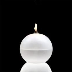 Lampe à Huile Ice Verre -Magasin De Verrerie À Domicile bougie verre tendance