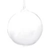 Boule De Noël Verre Plume Blanche N°1 -Magasin De Verrerie À Domicile boule de noel en verre et plumes blanche