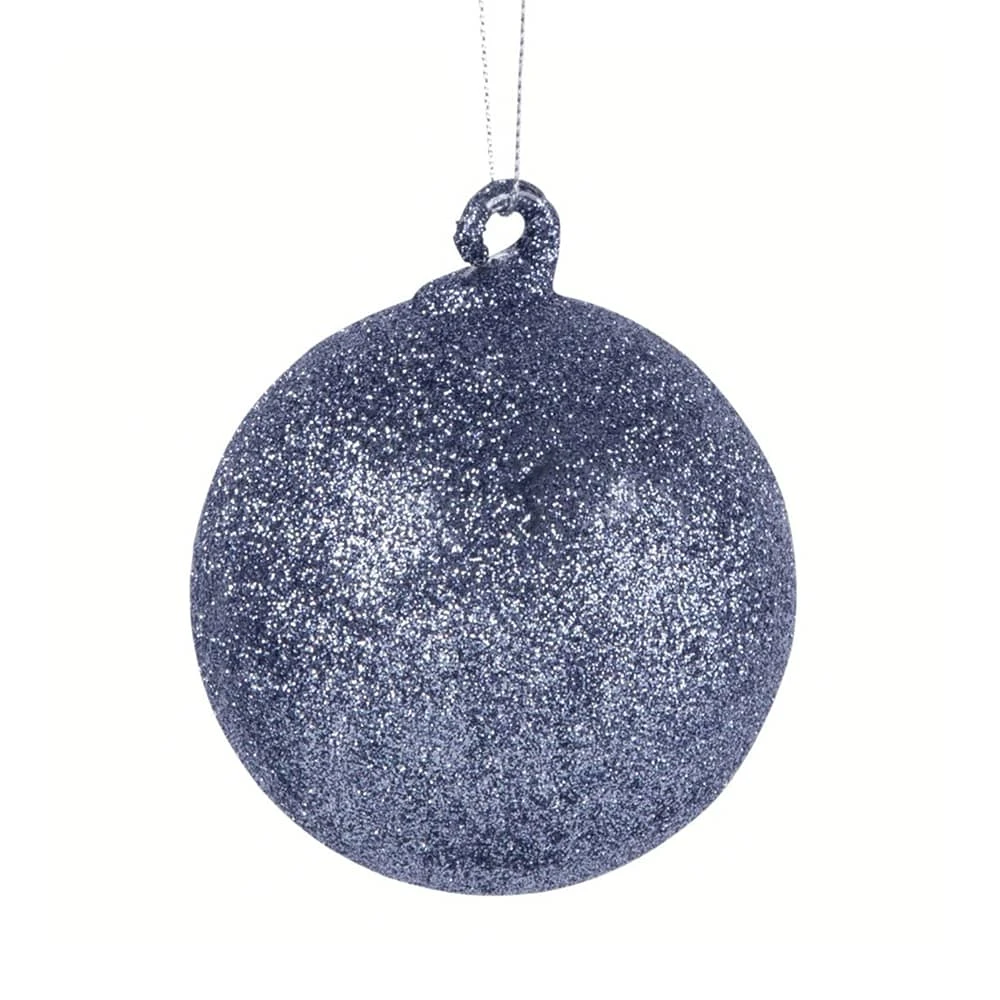 Boule De Noël En Verre Argenté à Paillettes N°6 4 Boule De Noël En Verre Argenté à Paillettes N°6 – Image 2