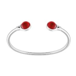 Bracelet Fexible Cabochon Rouge Lalique