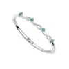 Bracelet Rigide étoile Cristal Turquoise -Magasin De Verrerie À Domicile bracelet rigide etoile cristal bleu