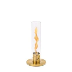 Photophore Feu De Table Spin 1200 Intérieur Et Extérieur -Magasin De Verrerie À Domicile cheminee de tabe hofats or