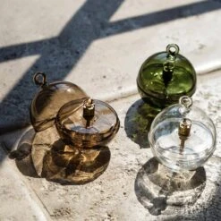 Lampe Huile Cloche De Noël Vert