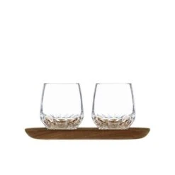 Coffret 2 Gobelets Café Long Folia + Plateau Saint-Louis -Magasin De Verrerie À Domicile coffret espresso folia plateau saint louis