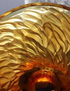 Coupe Fourrure Lalique -Magasin De Verrerie À Domicile coupe fourrure lalique ambre