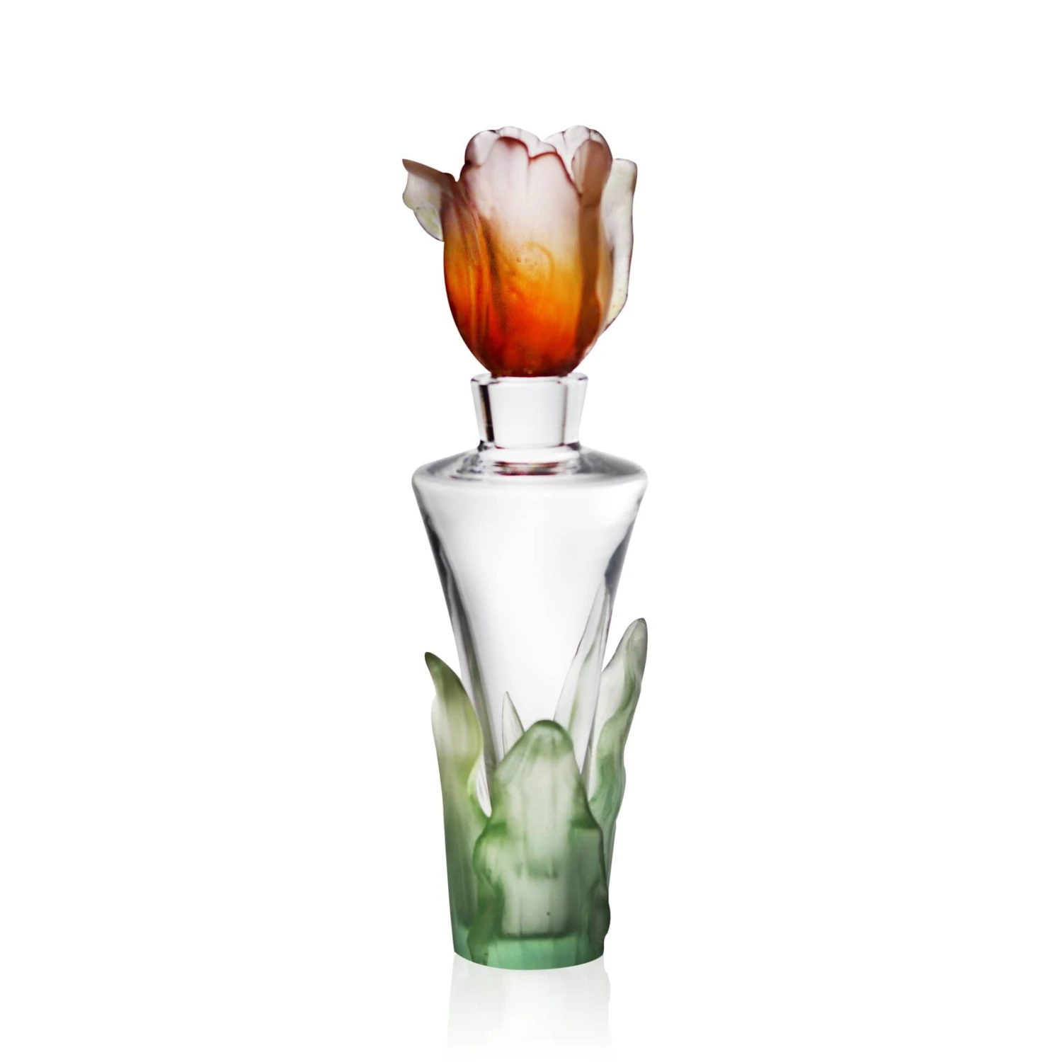 Flacon Parfum Ambre Tulipe Daum 4 Flacon Parfum Ambre Tulipe Daum – Image 2