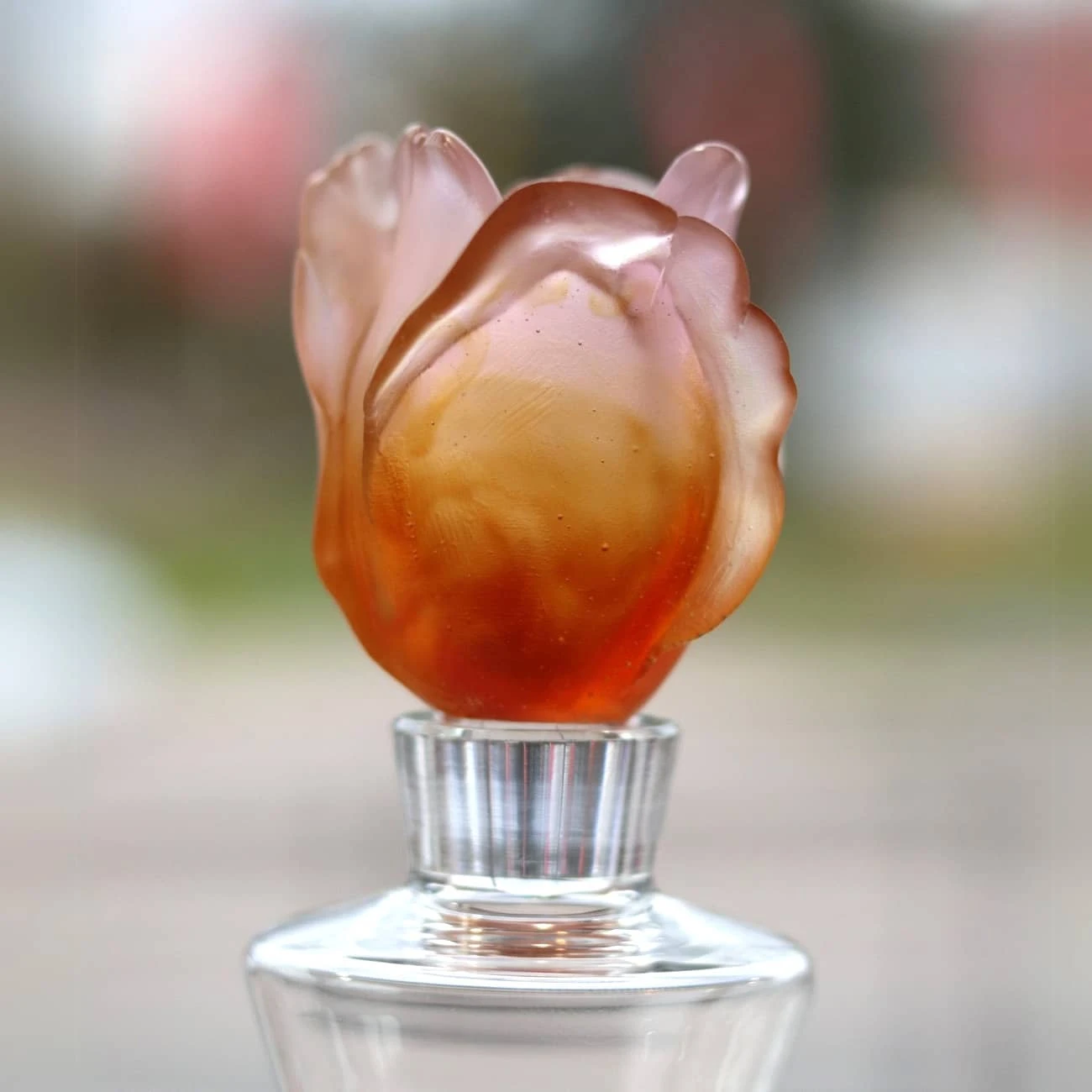 Flacon Parfum Ambre Tulipe Daum 3 Flacon Parfum Ambre Tulipe Daum