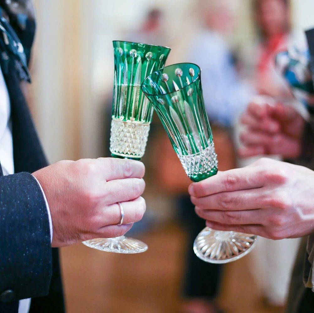 Flûte à Champagne Couleur Tommy Saint-louis 4 Flûte à Champagne Couleur Tommy Saint-louis – Image 2