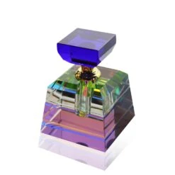 Flacon Parfum Cristal Bouchon Bleu N°1