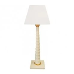 Lampe Haute Bamboo Faïence De Longwy – Ivoir Et Or