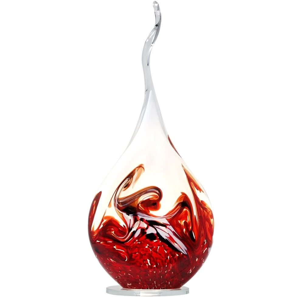 Lampe Flamme Cristal Noir Et Rouge 4 Lampe Flamme Cristal Noir Et Rouge – Image 2