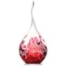 Lampe Flamme Cristal Framboise Et Noir -Magasin De Verrerie À Domicile lampe flamme goutte eau cristal