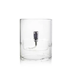 Lampe Huile Galet Photophore Verre