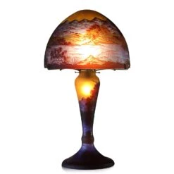 Lampe Pâte De Verre Art Nouveau N°15 Tip Gallé