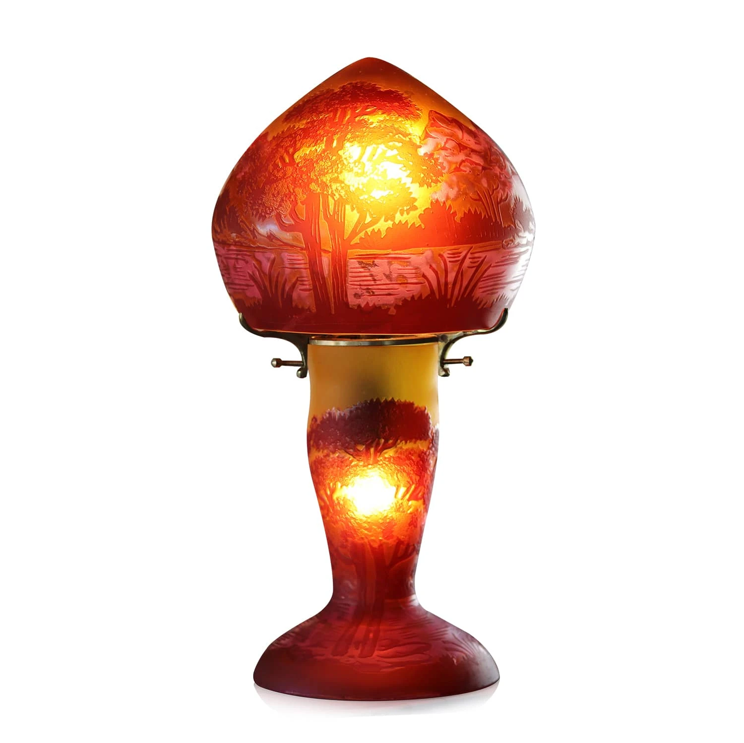 Lampe Pâte De Verre Art Nouveau N°6 Tip Gallé 3 Lampe Pâte De Verre Art Nouveau N°6 Tip Gallé