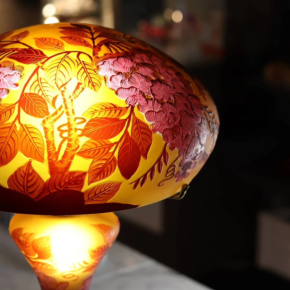 Lampe Pâte De Verre Art Nouveau – F Tip Gallé 3 Lampe Pâte De Verre Art Nouveau – F Tip Gallé