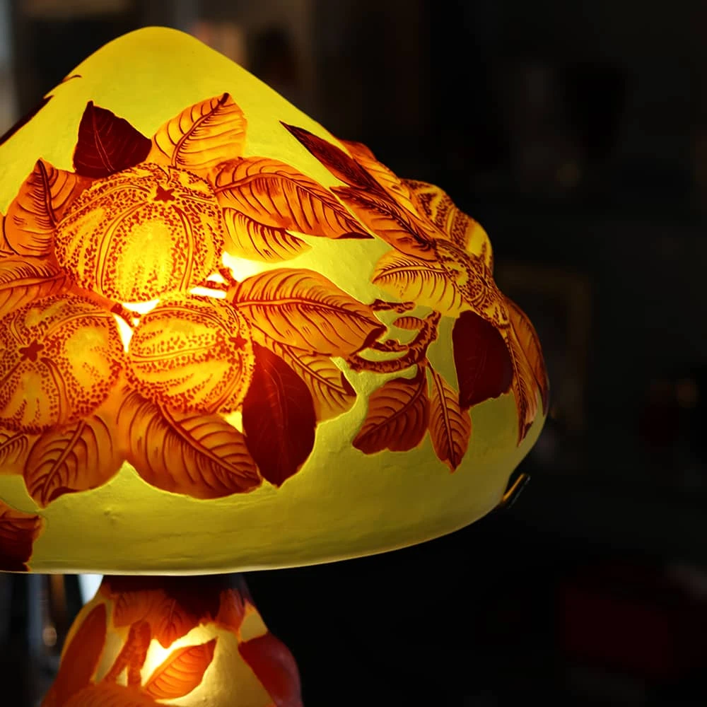 Lampe Pâte De Verre Art Nouveau – I Tip Gallé 4 Lampe Pâte De Verre Art Nouveau – I Tip Gallé – Image 2