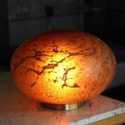 Lampe Spendor En Verre Rouge