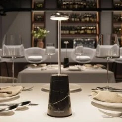 Lampe Siena Marbre Noir Et Chrome Villeroy & Boch