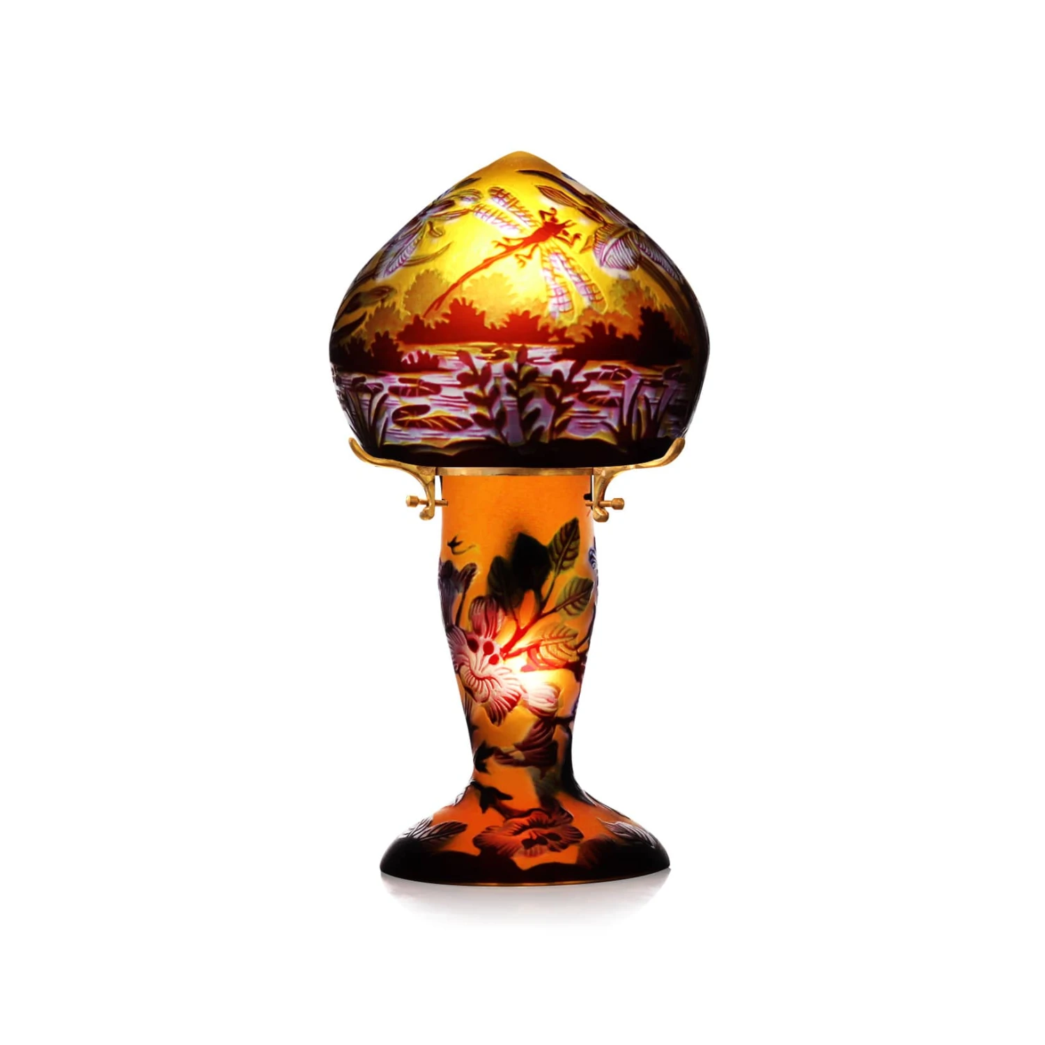 Lampe Pâte De Verre Art Nouveau N°9 Tip Gallé 3 Lampe Pâte De Verre Art Nouveau N°9 Tip Gallé