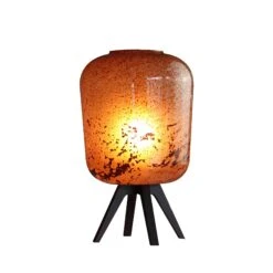 Lampe Noord En Verre Rouge