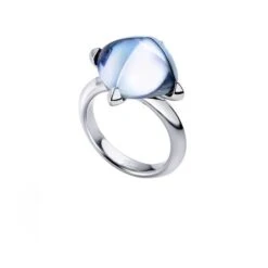 Médicis Bague Aqua Miroir Baccarat